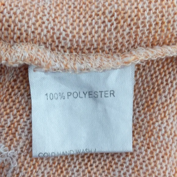 Crossroads Women's Top Size Large Orange Sleeveless Knit Round Hem Diamantes - Picture 13 of 14